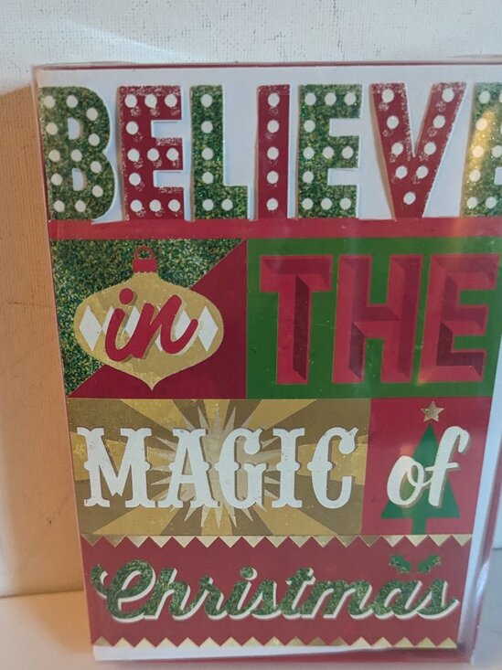 NWT 16 Retro MCM 'Believe Magic of Christmas' Modern Holiday Cards Sealed Box - Picture 2 of 5